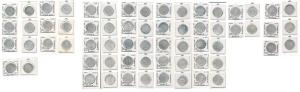 Khengargi III, Silver 5 Koris (32), all different dates from Queen Victoria to George VI. 