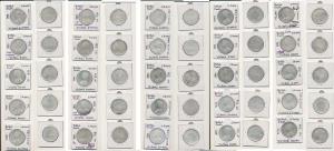 Victoria Queen & Empress, Silver Rupee (62), different dates and mints varieties. Fine+ to