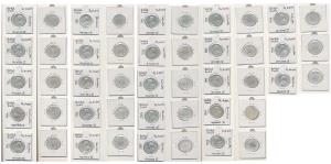 George V, Silver ½ Rupee, different dates and mints. Fine+ to Very Fine. (23)