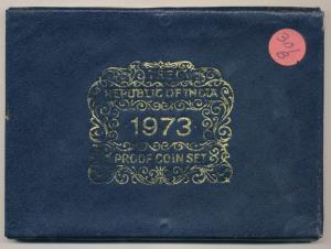 Proof Set, 1973, Grow More Food, 1 Paisa to Rupees 10. Within original packaging, Rare. (9