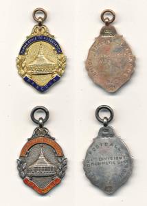 Burma Athletic Association, Rangoon, Gold and Silver Medal (2), Enamel on either side of a