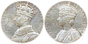 George VI and Queen Elizabeth Coronation Medal, Silver and Bronze, 12th May 1937. Very Fin