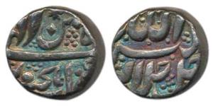 Akbar (AH 963-1014, 1556-1605), Silver Rupee, Elichpur Mint, Allahu Akbar type, Illahi 5X,