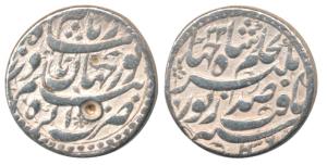 Nur Jahan (AH 1033-1037, AD 1623-1627), Silver Rupee, 11.34g, Agra Mint, AH 1036/22. About