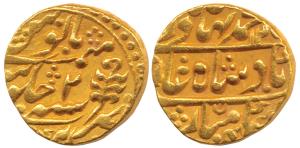 Mughal Issue, Sawai Jaipur Mint, Gold Mohur, 10.8g, in the name of Bahadur Shah Zafar II, 