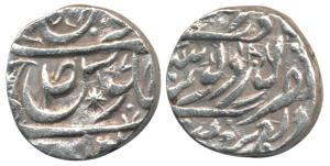 Bharpur Singh (VS 1903-1920, 1846-1863 AD), Silver Rupee, 10.78g, VS 1908, 1851 AD, in the