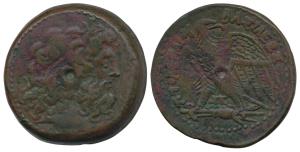 Ptolemaic Kings of Egypt, Ptolemy IV Philopator (225-205 BC), Copper Drachm, 43.63g, Tyre 