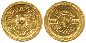 M/s Manilal Chimanlal & Co Bombay, Gold Tola, 11.65g, Diamond 1 Tola Fine Gold inscribed o