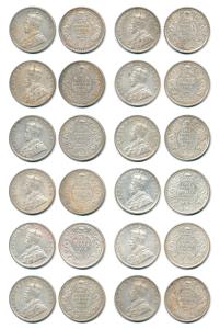 George V, Silver Rupee (12), 1911, Pig Rupee to 1922, Bombay Mint. Very Fine to Extremely 