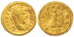Roman Empire, Septimius Serverus (193-211 AD), Gold Aureus, 7.18g, portrait of the emperor