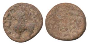 Satvahanas, Siva Satkarni, Lead, 9.06g, Lion type, lion facing left, with legend Sava Sata