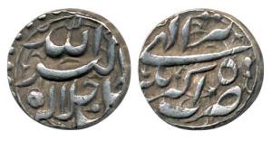 Akbar, Silver Rupee, Akbarnagar Mint, Allahu Akbar type, Ilahi 50, Month Tir. Very Fine+, 
