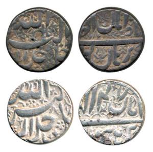 Akbar, Silver Rupee, Burhanpur Mint, Allahu Akbar type, Ilahi 47 Month Aban. Very Fine. (2