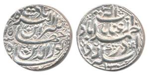 Jahangir, Silver Rupee, 11.41g, Ahmedabad Mint, 1030/15, Inayat couplet, (KM 149.4). About