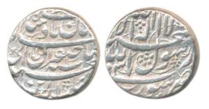 Shah Jahan (AH 1037-1068, AD 1628-1658 ), Silver Rupee, Surat Mint, AH x037/Ahd, Sahib Qir