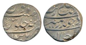 Aurangzeb, Silver Rupee, 11.48g, Burhanpur Mint, AH 1093/2, (KM 300.24). Lustrous Extremel