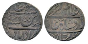 Alamgir II (AH 1167-1173, AD 1154-1759), Rohilla issue, Silver Rupee, 11.29g, Muradabad Mi