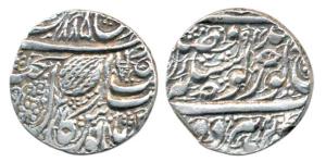 Ranjit Singh, Silver Rupee, 11.07g, Amritsar Mint, Nanakshahi couplet, VS 1885, with dagge
