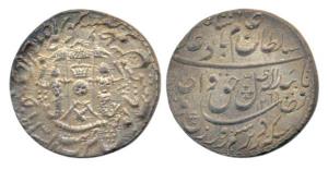 Wajid Ali Shah, Silver Rupee, 11.10g, Lucknow Mint, AH1269/6, Complete die impressions. Ni