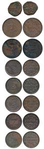 Copper (8), Khande Rao, ½ Paisa, Error, double struck on obv. and rev, such that the date 