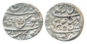 Indore Feudatory, Silver Rupee, 11.6g, Sironj Mint, in the name of Shah Alam II, AH 12xx/2