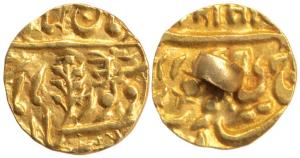 Jaswant Singh, Gold ¼ Mohur, 3.12g, with the name of Queen Victoria, Shri mataji in Nagari