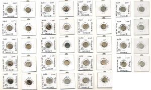 Khengarji III, Silver Kori, in the name of George V and George VI, all different dates, ma