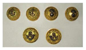 3 different pairs of Brass Shoulder accruement worn on Eppuilets by officers of the Light 