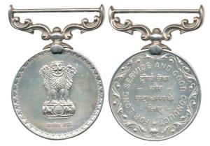 Republic of India, Silver Medal, For Long service and good conduct, awarded to 6264485 L-H