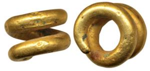Gold plated Earring (c. 100-300 AD), 4.14g, a man’s earring made of heavy metal plated wit