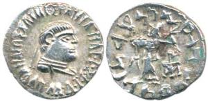Indo-Greek, Baktria, Apollodotus II, (c. 110-80 BC), Silver Drachm, obv. diademed and drap