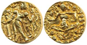 Guptas, Kumaragupta II (c AD.473-476), Gold Heavy Dinar, 9.5g, Archer type, obv. king nimb