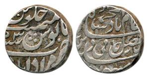 Silver Rupees (2), in the name of Shah Alam II, RY 22 and 4x (KM 724 under Mughals). Very 