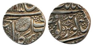 Amritsar Mint, Silver Rupee, Nanakshahi couplet, VS 1885/1905, (AD 1827/ 1848), period of 