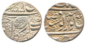 Amritsar Mint, Silver Rupee, Nanakshahi couplet, VS 1885/ (18) 98 (AD 1828/1842) rule of s