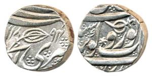 Ranjit Singh, Silver Rupee, Kashmir Mint, Gobindshahi couplet, VS 1894, Governor Col. Miha