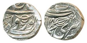 Ranjit Singh, Silver Rupee, Kashmir Mint, Gobindshahi couplet, VS 1898, Governor Col. Miha