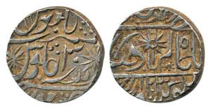 Powar Rajput rulers, Silver Rupee, AH 1203/30, rev. the usual sun symbol with an additiona