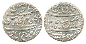 Silver Rupee (2), Farrukhabad Mint, 1820-1831 series with vertical milling; 1833-1835 seri