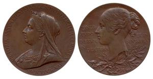 Victoria’s Diamond Jubilee Medal, Copper, 1837-1887, matured bust of the Queen to left on 