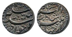 Jahangir, Silver Rupee, 11.37g, Qandhar Mint, AH 1026/12. Nice deep toning, About Uncircul