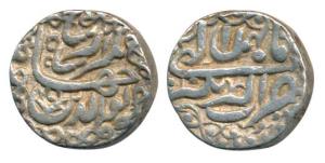 Jahangir, Silver Rupee, 11.34g, Akbarnagar Mint, Month Bahman, RY 10. Very Fine.