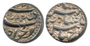 Jahangir, Silver Rupee, 11.20g, Qandhar Mint, AH 1028/14. Nice toning, Very Fine+.