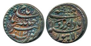 Jahangir, Silver Rupee, 11.36g, Lahore Mint, Bada bar couplet, AH 1026/12. Very Fine, Scar