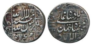 Shah Jahan, Silver Rupee, 11.22g, Allahabad Mint, AH 1049/13. Very Fine.