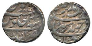 Aurangzeb, Silver Rupee, 11.48g, Katak Mint, RY 43. About Very Fine.