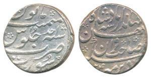 Jahandar Shah, Silver Rupee, 11.16g, Surat Mint. AH xx24/Ahd. Very Fine, Scarce.