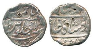 Muhammad Shah, Silver Rupee, 11.36g, Mumbai Mint, AH 11XX/14. Fine+, Scarce.