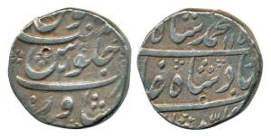 Muhammad Shah, Silver Rupee, 11.14g, Peshawar Mint, AH 1151/21. Very Fine, Rare.