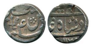 Alamgir II, Silver ½ Rupee, 5.64g, Azimabad Mint, AH 117X/4. Very Fine+, Rare.